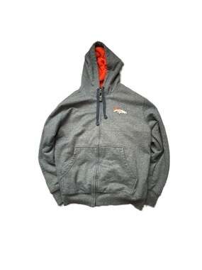 Denver Broncos NFL Pro Line Full-Zip Fleece-Lined Hoodie